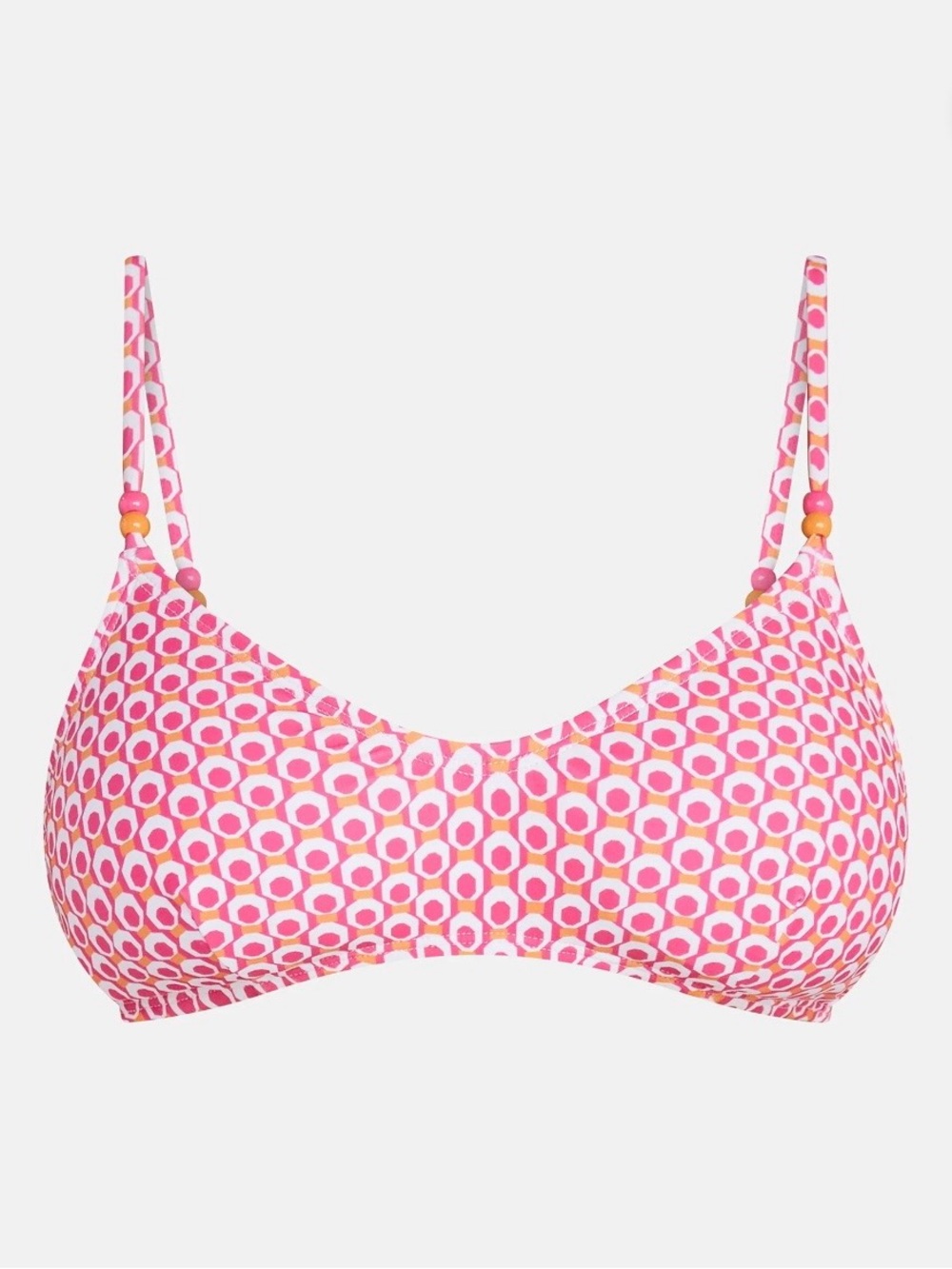 🎉4 for $20 NWT No Boundaries Geo Jam Bralette Bikini Top, Large